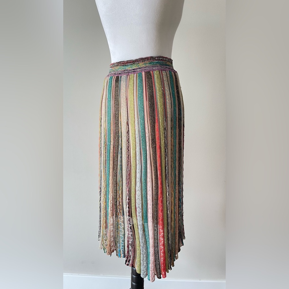 Missoni Multicolor Chevron Skirt size 44 $1750 - Picture 15 of 16